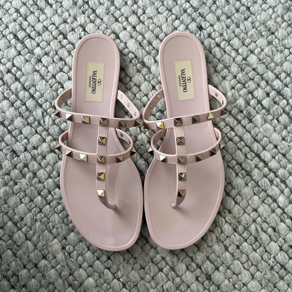 Valentino rock stud rubber sandals